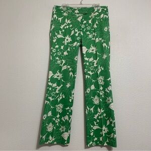 J. Crew Cotton Stretch Low Fit Pants Tropical Floral Print